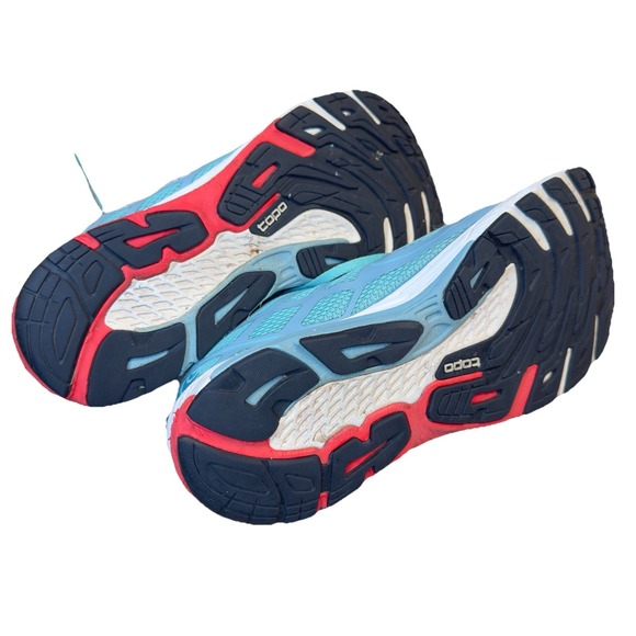 Topo Athletic Womens 10.5 Ultrafly 2 ice/red Running Shoe Sneaker - Picture 7 of 7